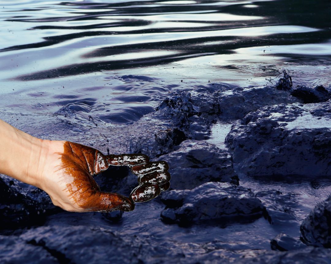 Foto de contaminación - Causa: Derrames de petróleo y actividades de extracción.
• Impacto: Ecosistemas destruidos, pérdida de biodiversidad, suelos infértiles.
• Situación actual: Comunidades locales siguen exigiendo limpieza y compensaciones.